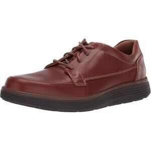 NWT Clarks Men's  Lace-Up Oxford Shoes Dark Tan Leather Size 7 US